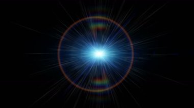 Yavaş çekimde parlayan ışık ile gelecek video animasyonu, 4096x2304 döngü 4K