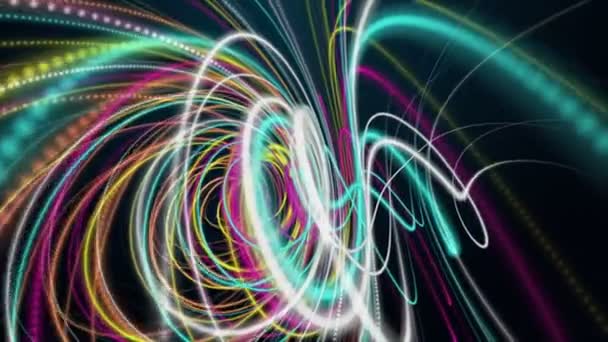 Futuristic Video Animation Stripe Wave Object Slow Motion 4096X2304 Loop — Stock Video