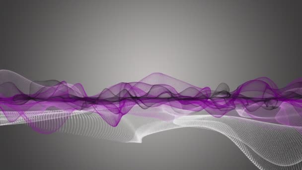 带有慢动作粒子波物体的浪漫视频动画 4096X2304环路4K — 图库视频影像