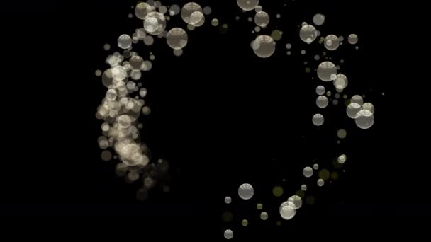 Fantastic Video Animation Glowing Bubble Objects Motion 4096X2304 Loop — Stock Video