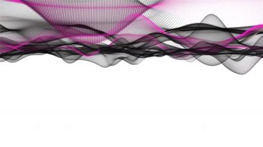 Parçacık dalga nesnesi ile romantik video animasyonu metin için yavaş çekim ve boşluk, 4096x2304 döngü 4K