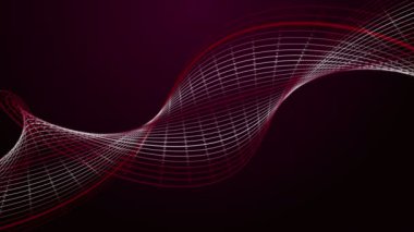 Ağır çekimde çizgili nesne ile gelecek video animasyonu, 4096x2304 döngü 4K