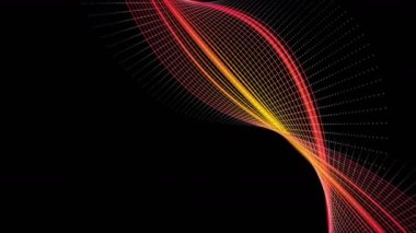 Metin için çizgili nesne ve boşluk ile gelecek video animasyonu, 4096x2304 döngü 4K