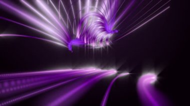 Ağır çekimde çizgili nesne ile gelecek video animasyonu, 4096x2304 döngü 4K