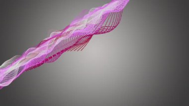 Parçacık dalga nesnesi ile romantik video animasyonu metin için yavaş çekim ve boşluk, 4096x2304 döngü 4K