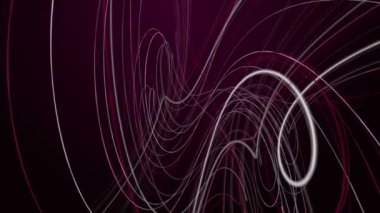 Ağır çekimde çizgili dalga nesnesi ile güçlü video animasyonu, 4096x2304 döngü 4K