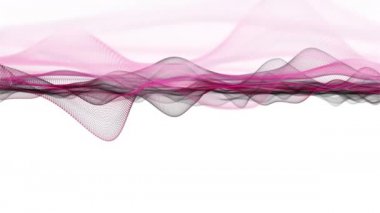 Parçacık dalga nesnesi ile romantik video animasyonu metin için yavaş çekim ve boşluk, 4096x2304 döngü 4K