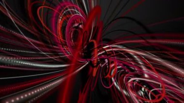 Ağır çekimde çizgili dalga nesnesi ile güçlü video animasyonu, 4096x2304 döngü 4K