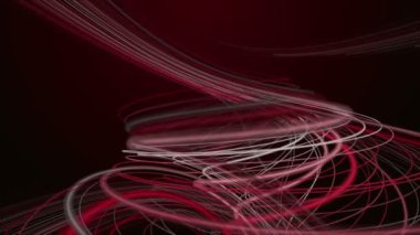 Ağır çekimde çizgili dalga nesnesi ile güçlü video animasyonu, 4096x2304 döngü 4K