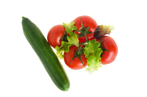 Domates ve salatalık.