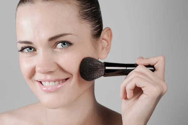 Make-up and smile — Stock Photo, Image