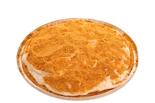 Homemade Graham Cracker Cream Pie — Stock Photo, Image