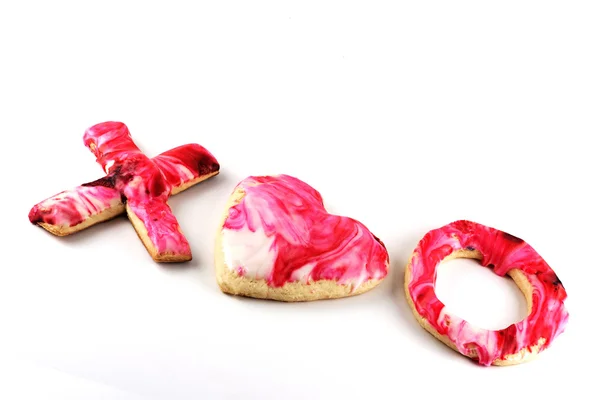 Valentine's Day Sugar Cookies — Stock Photo, Image