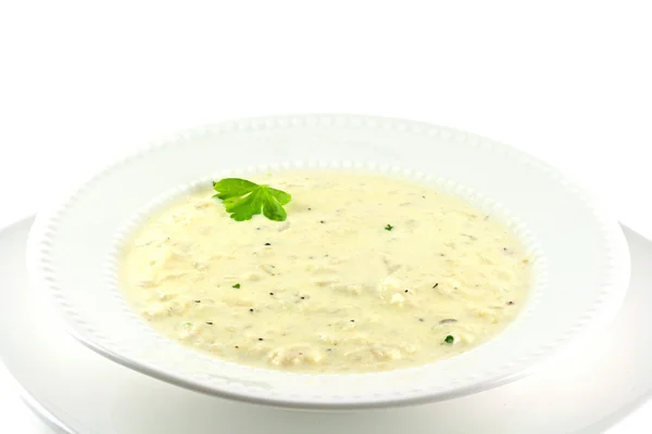 Домашний суп из цветной капусты — стоковое фото
