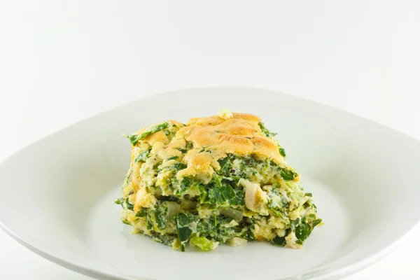 Homemade Spinach Souffle — Stock Photo, Image