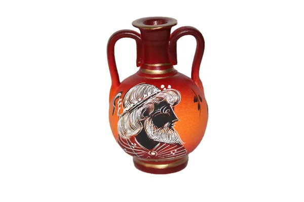 Yunan portresi ile el yapımı vazo