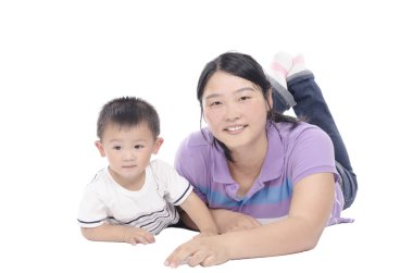 mutlu anne ve çocuk