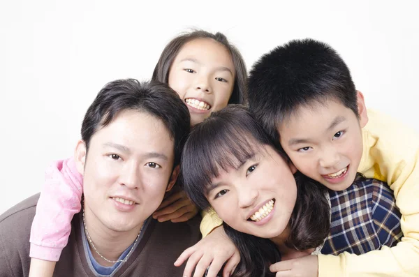 Retrato de familia feliz — Foto de Stock