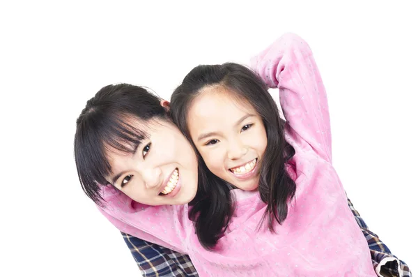 Portrait of happy mother and daughter — Stock Photo, Image