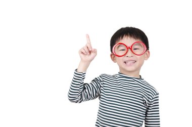 Akıllı sevimli çocuk düşünüyorum