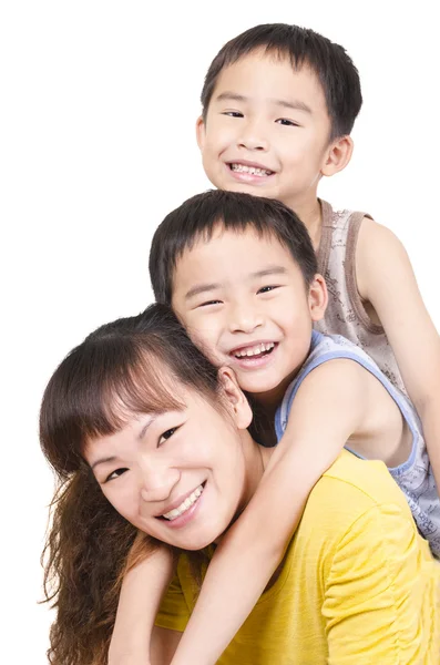 Šťastný rodinný portrét — Stock fotografie
