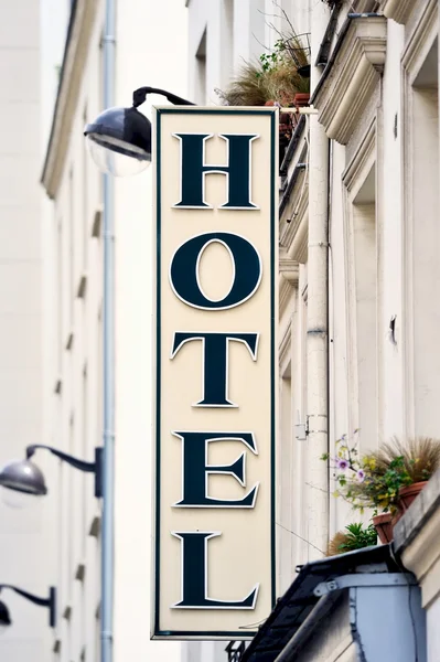 Hotel signboard — Stock Photo, Image