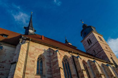 Schmalkalden, Thüringen 'in yarım yamalak kasabasının güzel atmosferinde dolaşın.