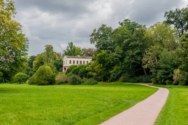 Promenade Automnale Dans Ville Classique Weimar Son Magnifique Parc Sur — Photo