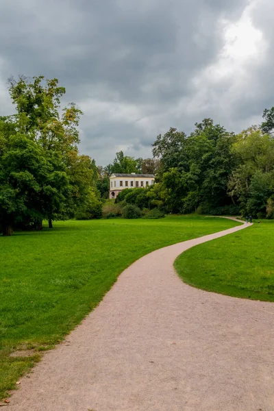 Autumn Walk Classic City Weimar Its Beautiful Park Ilm Thuringia — Stock Photo, Image