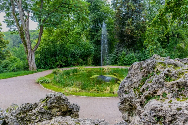 Promenade Automnale Dans Ville Classique Weimar Son Magnifique Parc Sur — Photo