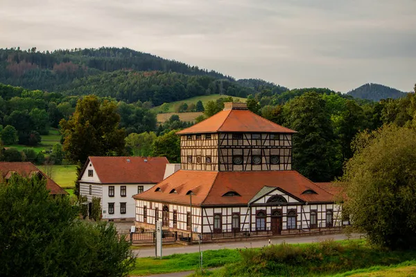 Ein Tag Der Schönen Fachwerkstadt Schmalkalden Mit All Ihren Facetten — Stockfoto