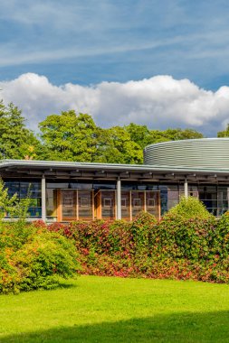 Schmalkalden 'in güzel, yarı keresteli kasabasında bir gün, her yönüyle, Thüringen.