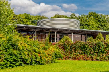 Schmalkalden 'in güzel, yarı keresteli kasabasında bir gün, her yönüyle, Thüringen.