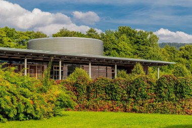 Schmalkalden 'in güzel, yarı keresteli kasabasında bir gün, her yönüyle, Thüringen.