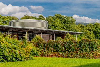 Schmalkalden 'in güzel, yarı keresteli kasabasında bir gün, her yönüyle, Thüringen.