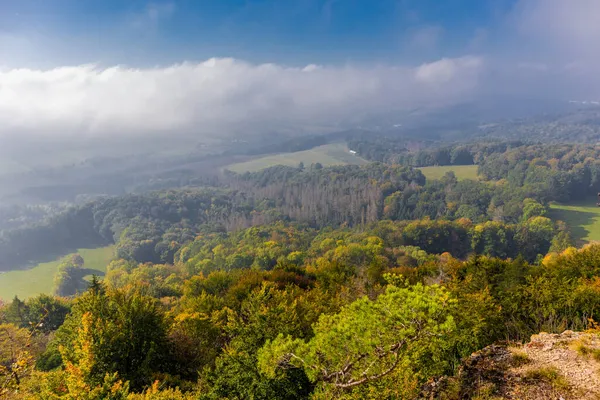 Autumn Discovery Tour Magnificent Hrsel Mountains Eisenach Thuringia — Stock Photo, Image