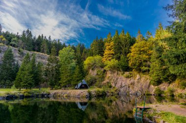 Renkli sonbahar yavaş ama emin adımlarla Thüringen Ormanı 'nın zirvesine ulaşır.