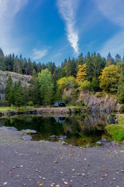 Renkli sonbahar yavaş ama emin adımlarla Thüringen Ormanı 'nın zirvesine ulaşır.