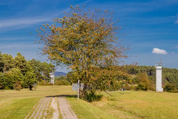 Caminhe Longo Kolonnenweg Perto Memorial Point Alpha Dia Unidade Alemanha — Fotografia de Stock