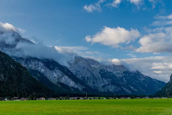 Godetevi Ultime Ore Della Serata Nella Splendida Leutasch Valley Austria — Foto Stock