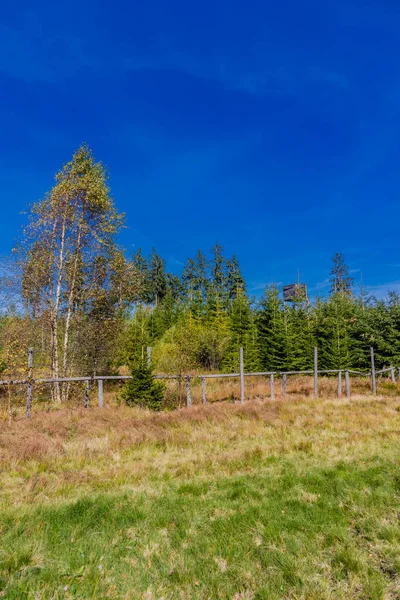 Weg Het Rhn Nationaal Park Herfstsfeer Hesse — Stockfoto