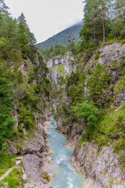 Discovery Tour Karwendel Valley Source Isar Scharnitz Austria — Stock Photo, Image