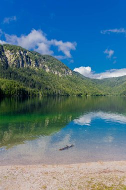 Bavyera Alpleri 'ndeki güzel Eibsee' ye yaz keşfi turu - Almanya