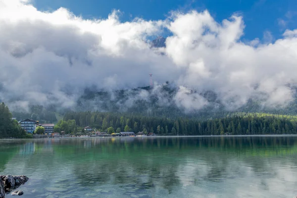 Летняя Экскурсия Прекрасному Эйдзее Баварских Альпах Германия — стоковое фото