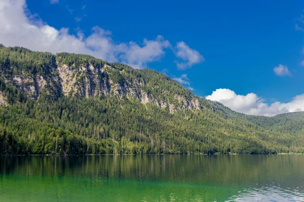 Letnia Wycieczka Odkrywcza Pięknego Eibsee Alpach Bawarskich Niemcy — Zdjęcie stockowe