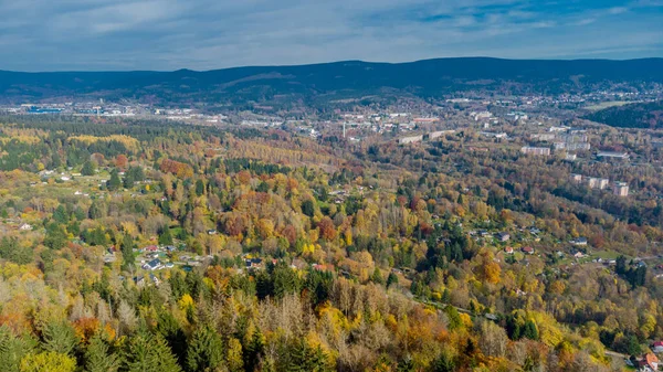 Bellissimo Tour Autunnale Alla Scoperta Del Domberg Vicino Suhl Turingia — Foto Stock