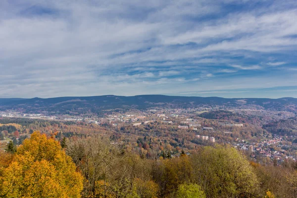 Bellissimo Tour Autunnale Alla Scoperta Del Domberg Vicino Suhl Turingia — Foto Stock