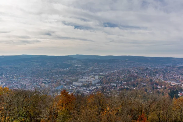 Bellissimo Tour Autunnale Alla Scoperta Del Domberg Vicino Suhl Turingia — Foto Stock