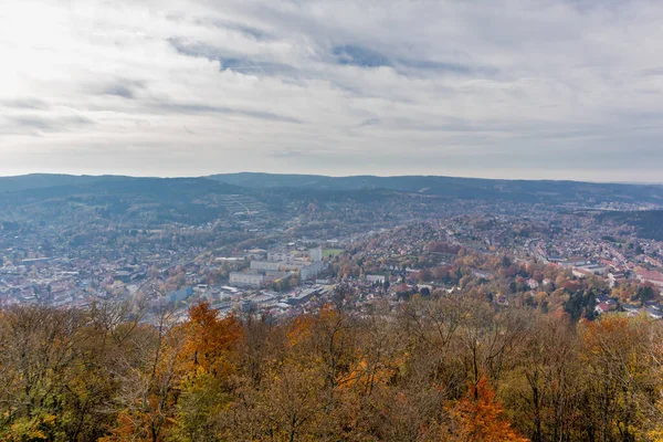Schöne Herbstliche Entdeckungstour Auf Dem Domberg Bei Suhl Thüringen — Stockfoto