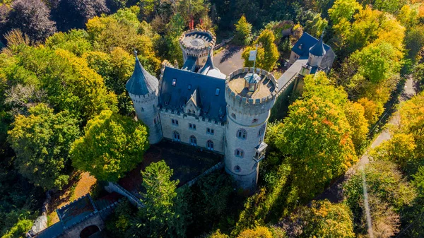 Zamek Landsberg Koło Meiningen Jesiennym Świetle Turyngia — Zdjęcie stockowe